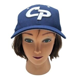 CP Embroidered on front‎ Patriots Logo on back Blue Cap Hat Fitted Size 7 Zephyr